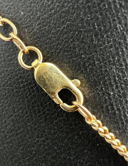 Vintage 9ct Yellow Gold Locket & Necklace - 18 Inch