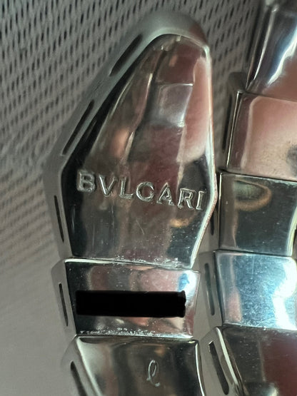 BVLGARI Serpenti Diamond Ring in 18K White Gold - R / US 8