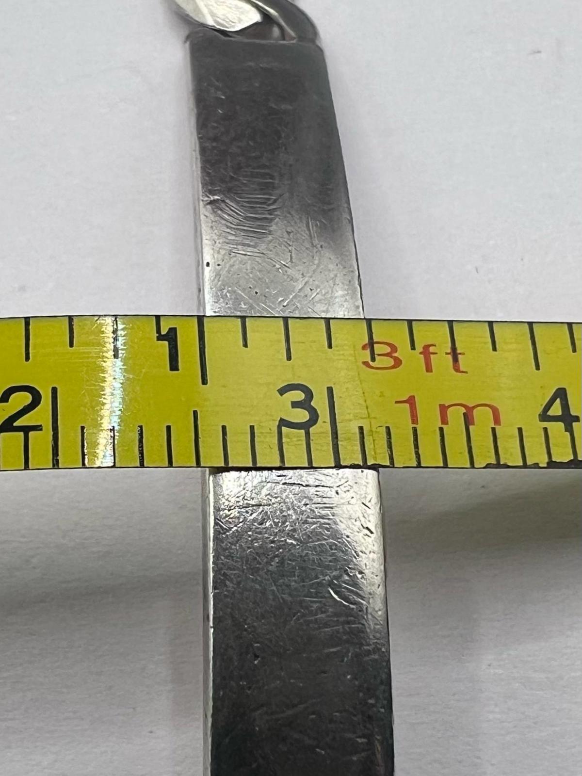 Vintage 925 Sterling Silver Curb Identity Bracelet - 15.91 Grams - 8"