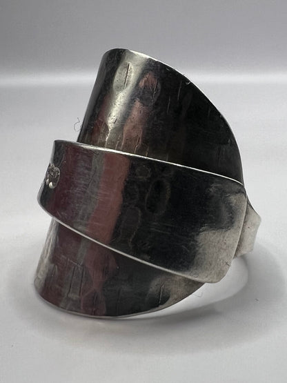 Unique 925 Sterling Silver Spoon Ring  - R