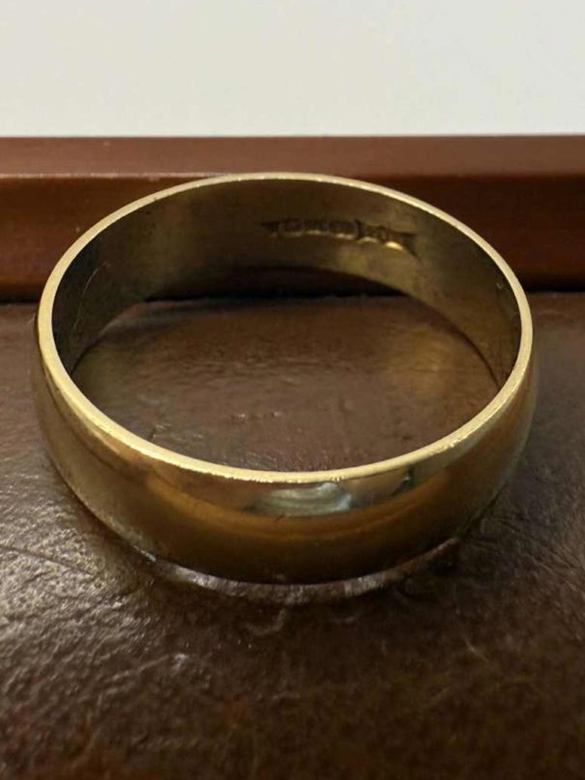Vintage 9ct Yellow Gold "B.Bro's" Wedding Band • 3.83 Grams • Size - T