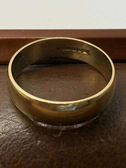 Vintage 9ct Yellow Gold "B.Bro's" Wedding Band • 3.83 Grams • Size - T