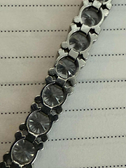 Elegant 14k White Gold 9.25ct Diamond Tennis Bracelet - 15.10 Grams - 7"