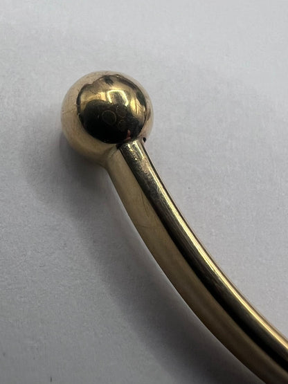 Quality 9ct Yellow Gold Torque Bangle • 3.57 Grams