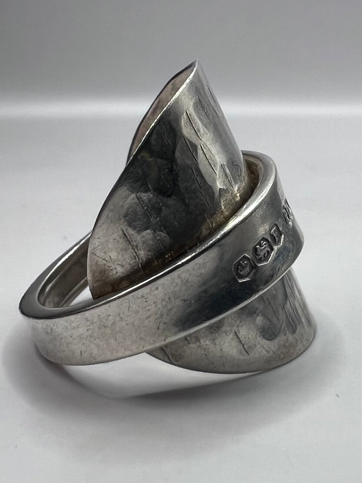 Unique 925 Sterling Silver Spoon Ring  - R
