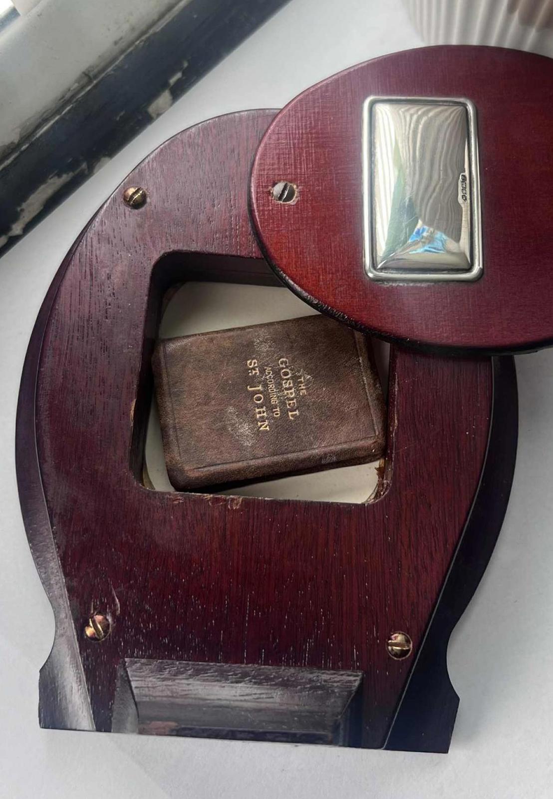 Quality Silver Trimmed Wooden Frame & Hidden Gospel Of Saint John