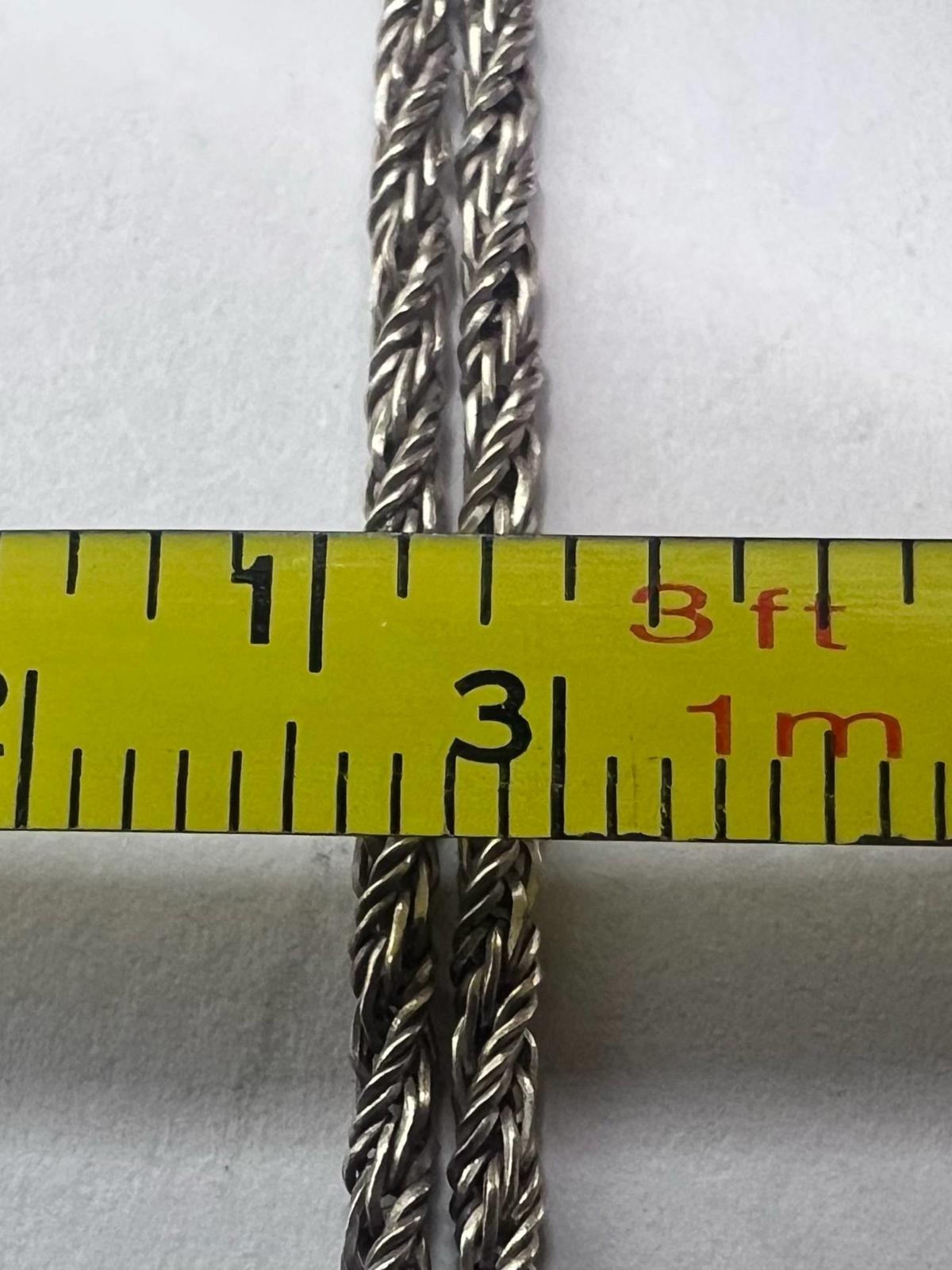 Quality 925 Sterling Silver Fancy Link Chain - 5.26 Grams