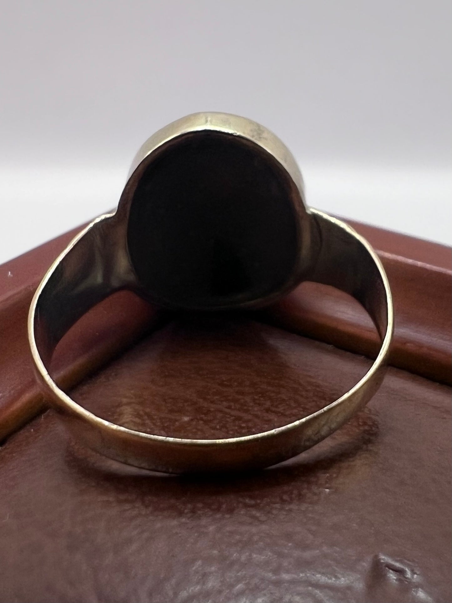 Antique 9ct Yellow Gold Opal Mosaic Ring - K½