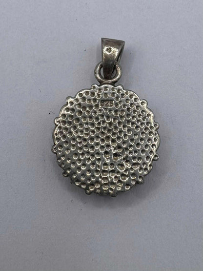 Vintage 925 Sterling Silver Pearl Cluster Pendant - 7.98 Grams