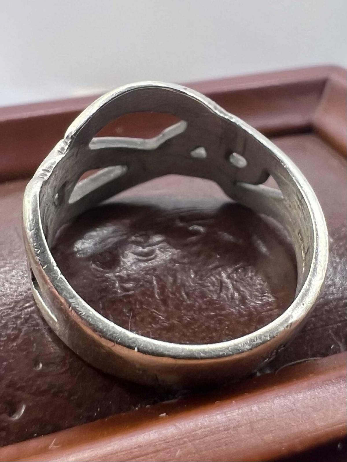 Quality 925 Sterling Silver 2000 Celtic Knot Ring • 3.66 Grams • Size - N