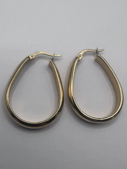 Vintage 9ct Yellow Gold Hoop Earrings • 2.71 Grams