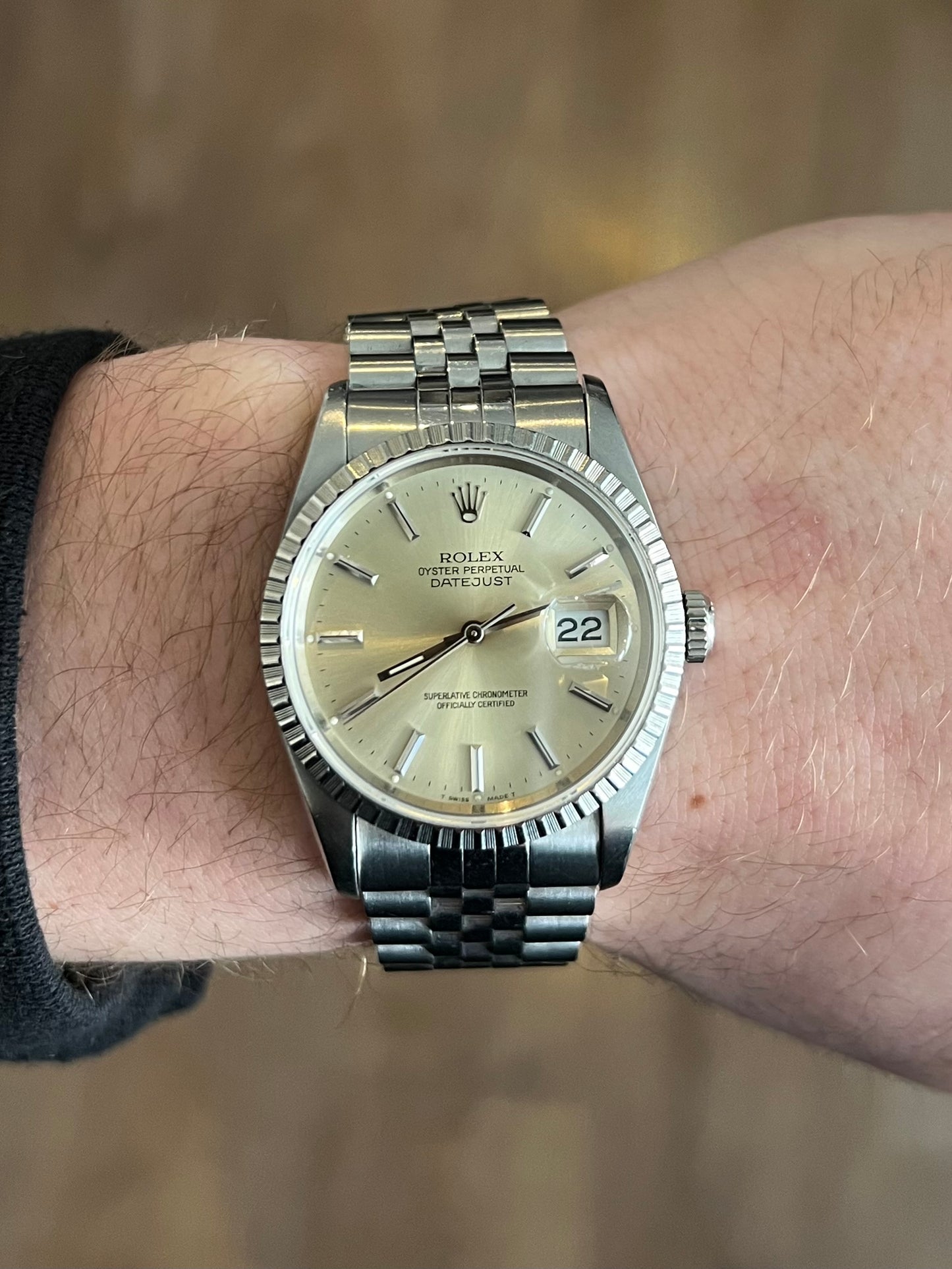 1991 Rolex Date Just Champagne Dial - 36mm