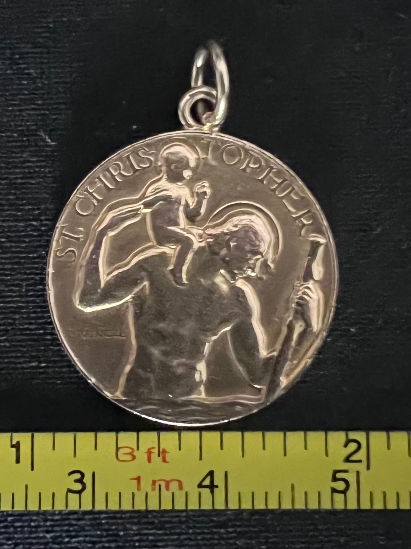 Paul Vincze 9ct Rose Gold St Christopher - 5.10 Grams - 22mm