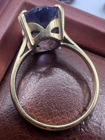 Vintage 18ct French Amethyst Ring - O