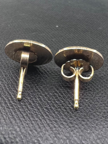 Quality 14ct Yellow Gold Taurus Stud Earrings - 1.42 Grams