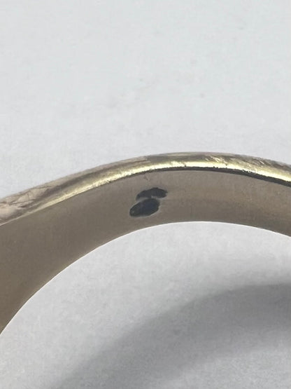 Vintage 9ct Yellow Gold Masonic Spinner Signet Ring - T