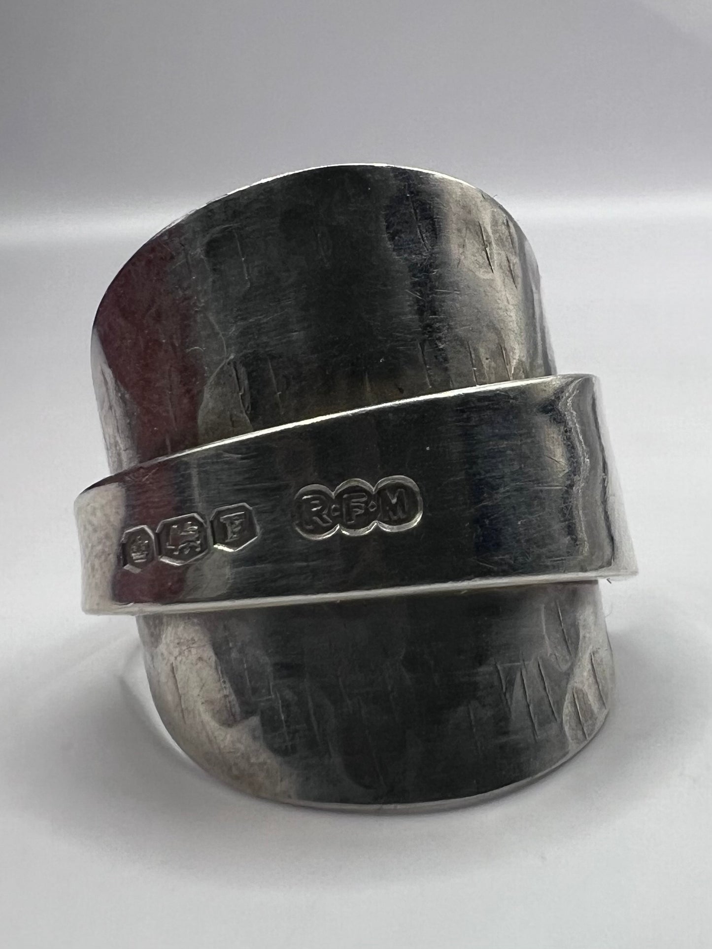 Unique 925 Sterling Silver Spoon Ring  - R