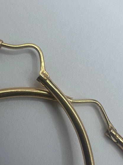 Italian 18ct Yellow Gold Hoop Earrings • 11.61 Grams
