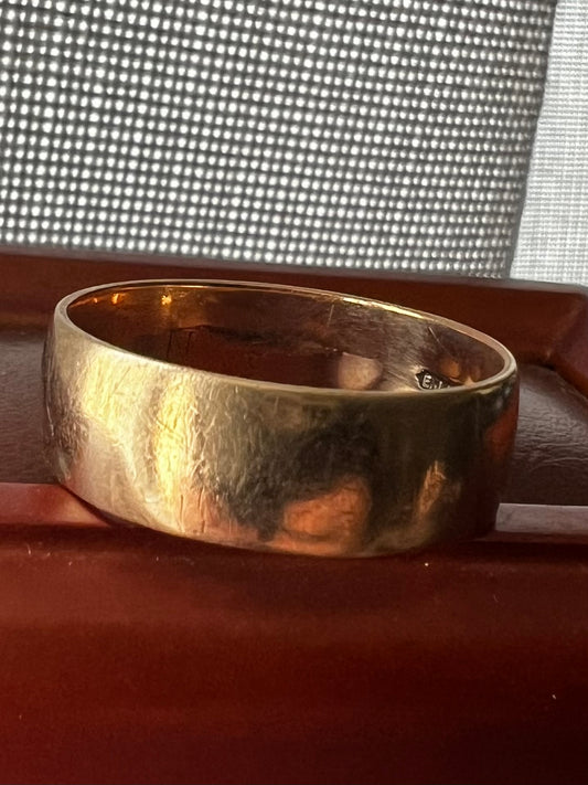 Vintage 9ct Yellow Gold Wedding Band - Y½