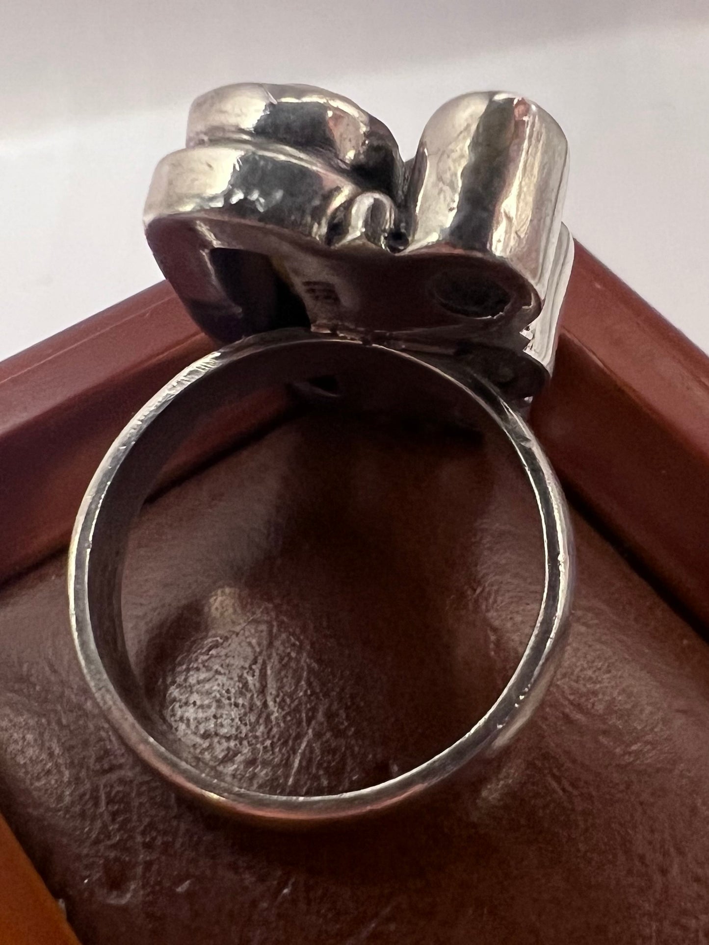 Unique 925 Citrine & Pearl Set Ring ~ 11.32 Grams ~ Size - Q