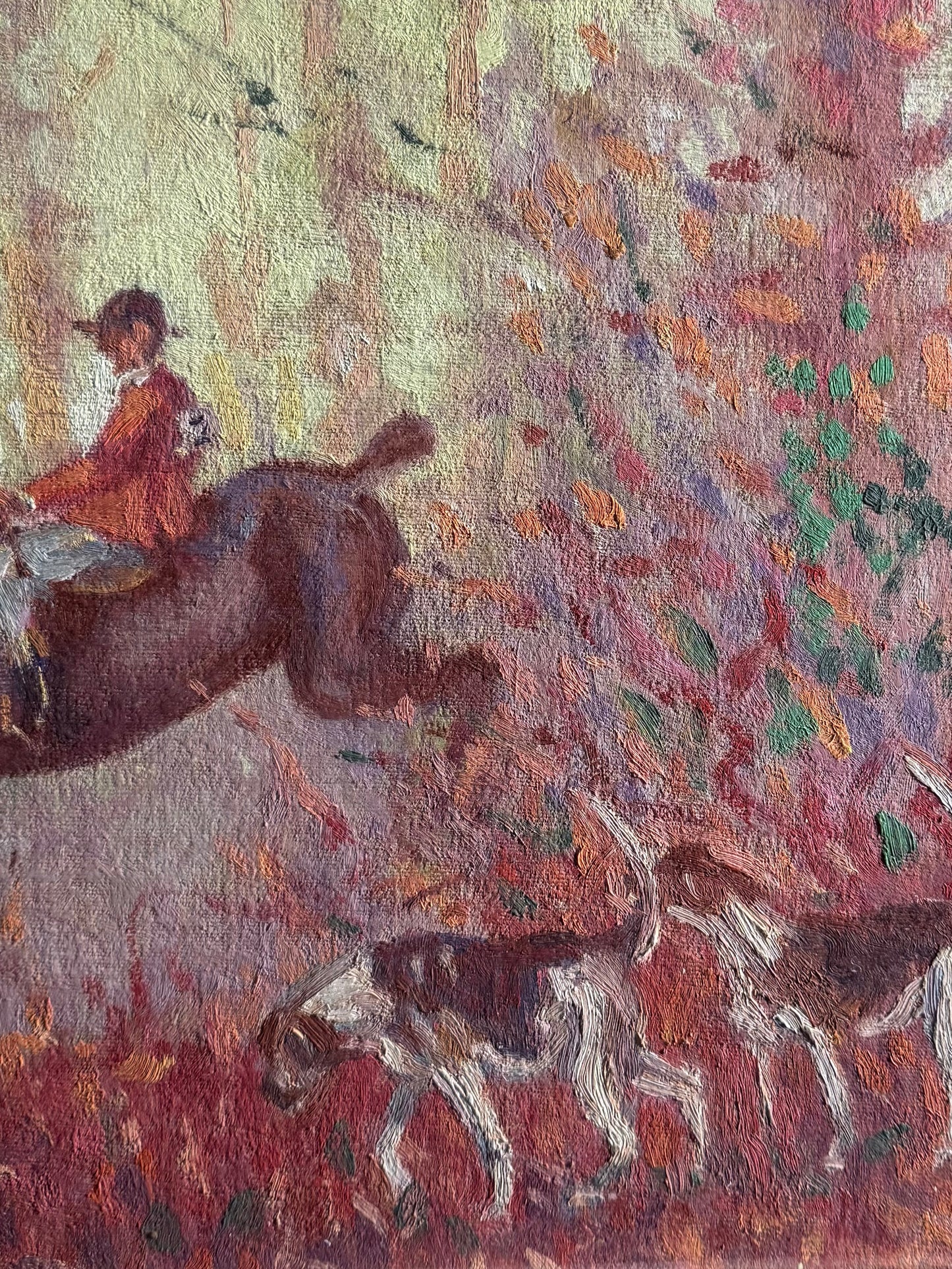 Impressionist Hunting Scene Oil Painting - Roy Hodds