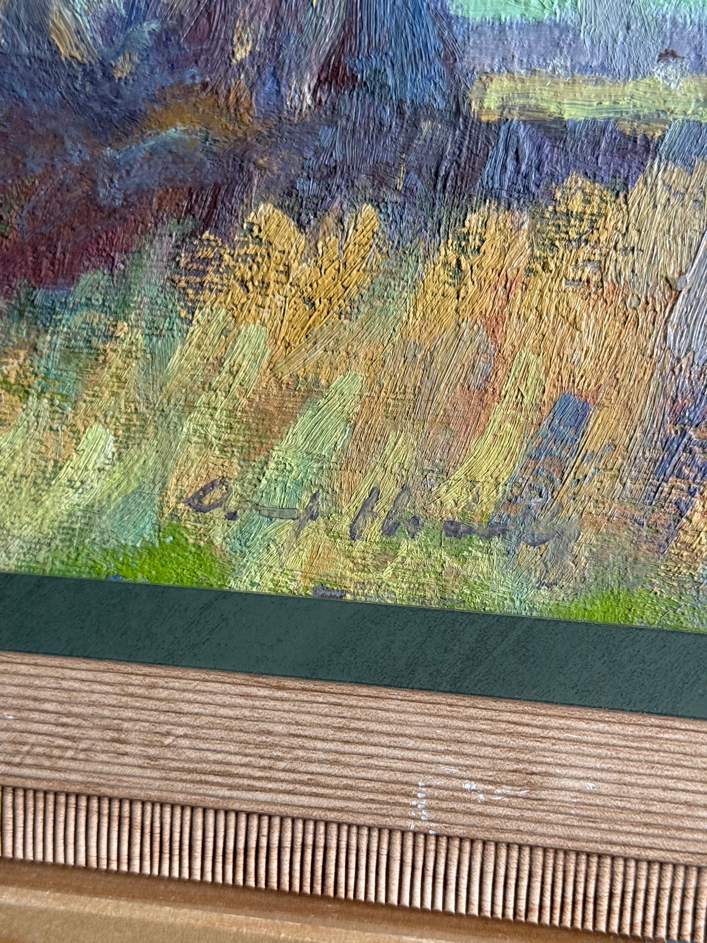 Impressionist Acle Straight Windmill & Steam Train Oil Painting - Roy Hodds