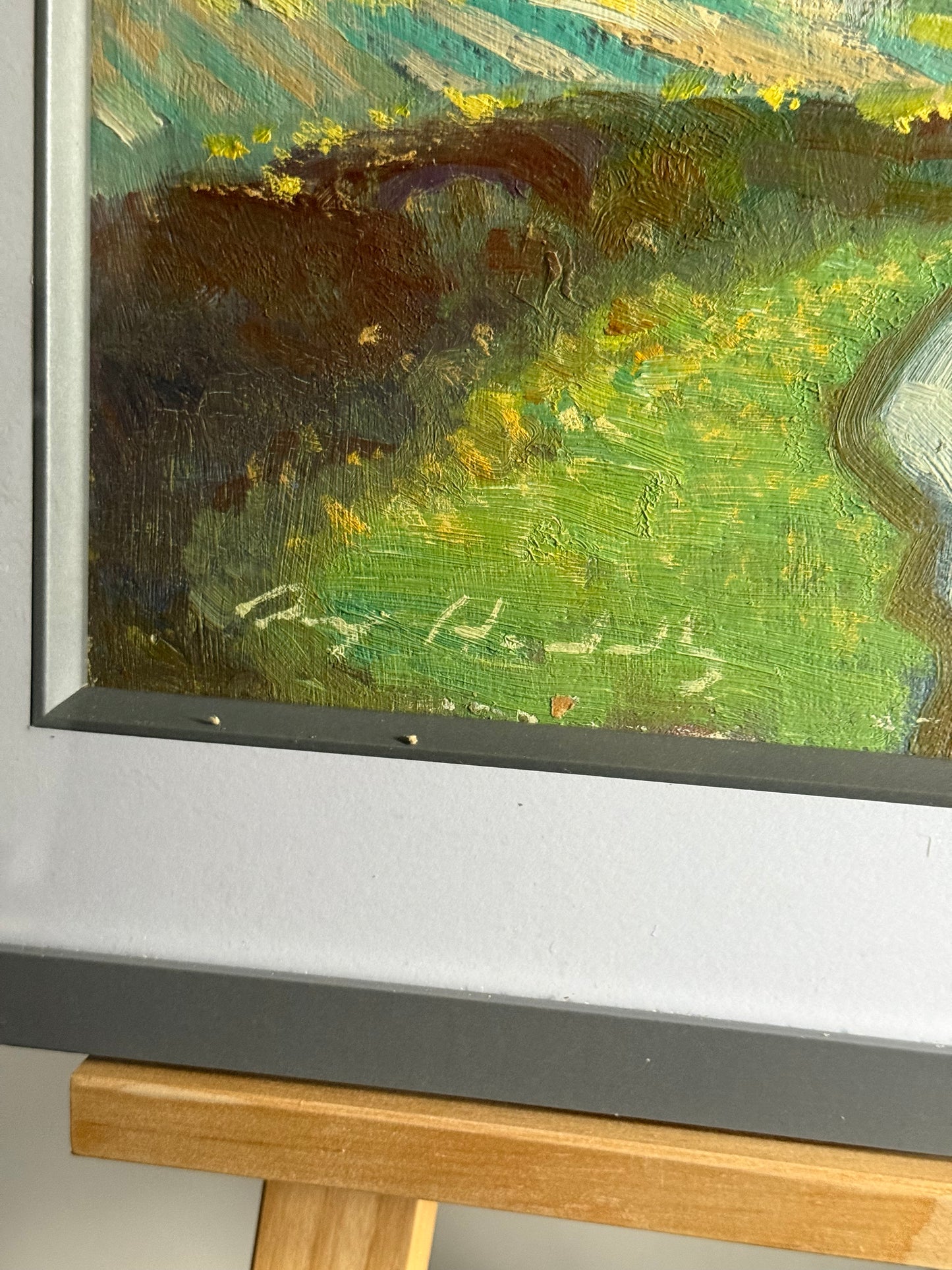 Impressionist Haddiscoe Bends Church Oil Painting - Roy Hodds