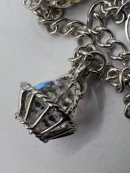 Quality 925 Sterling Silver Charm Bracelet - 18.02 Grams - 6 Inch