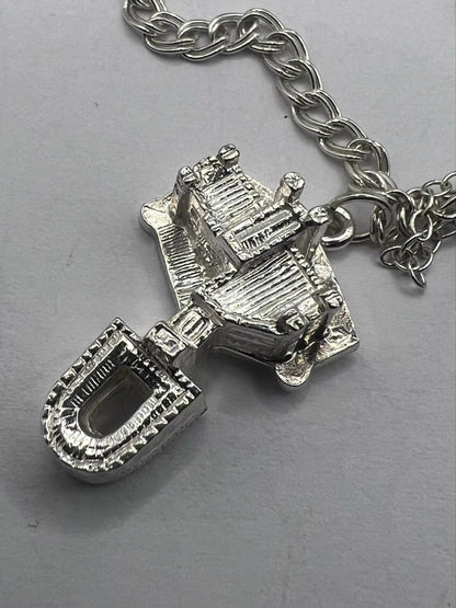 Henry the VIII 925 Sterling Silver Charm Bracelet - 14.21 Grams - 6.5 Inch