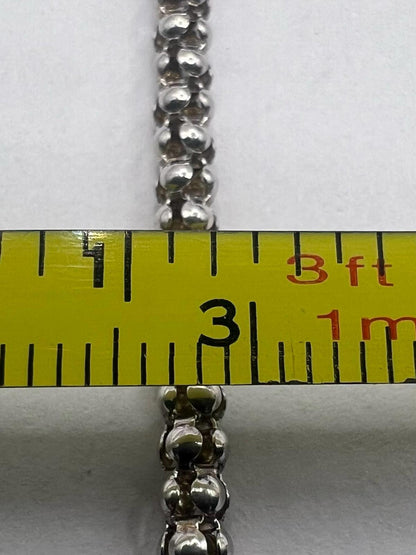 Quality 925 Sterling Silver Ball Link Bracelet - 3.07 Grams - 7.5 inch
