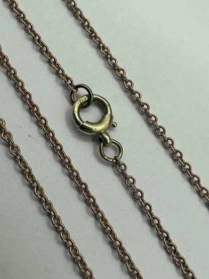 Dainty 9ct Yellow Gold Hoop Link Chain - 16 Inch - 2.22 Grams