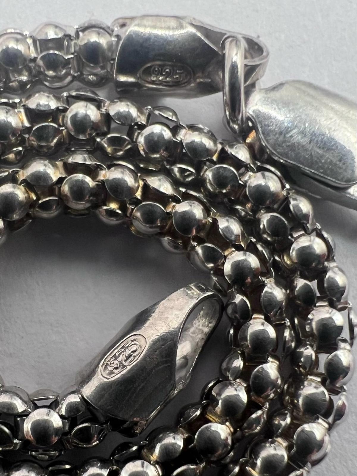 Quality 925 Sterling Silver Ball Link Bracelet - 3.07 Grams - 7.5 inch