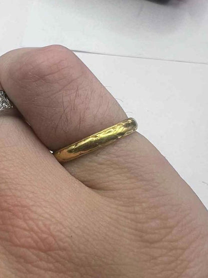 Antique 22ct Yellow Gold Wedding Band • 2.61 Grams • Size - K