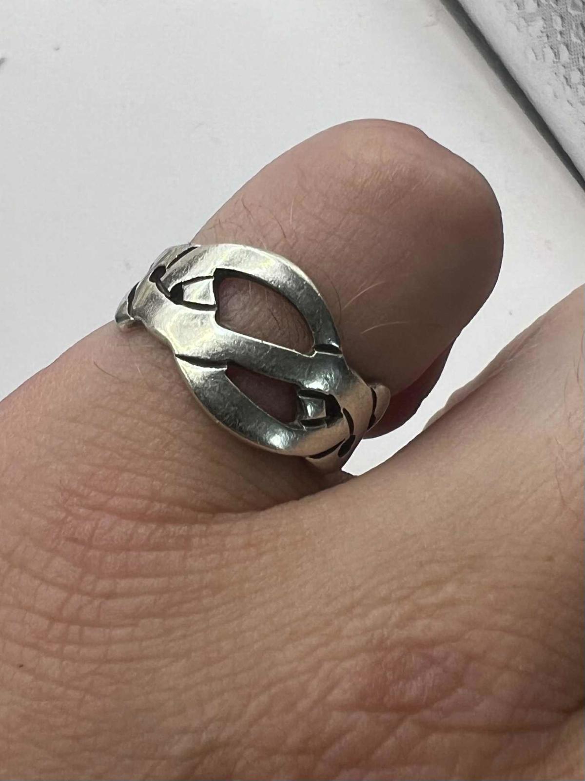 Quality 925 Sterling Silver 2000 Celtic Knot Ring • 3.66 Grams • Size - N
