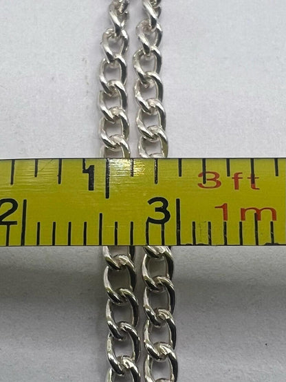 Quality 925 Sterling Silver Cross & Chain Set - 9.69 Grams - 24 Inch