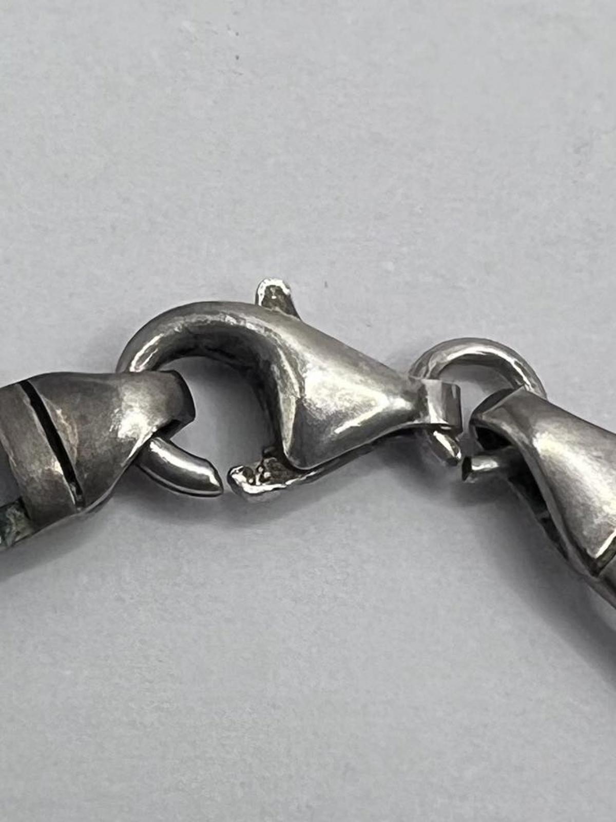 Quality 925 Sterling Silver Greek Style Chain - 17.35 Grams