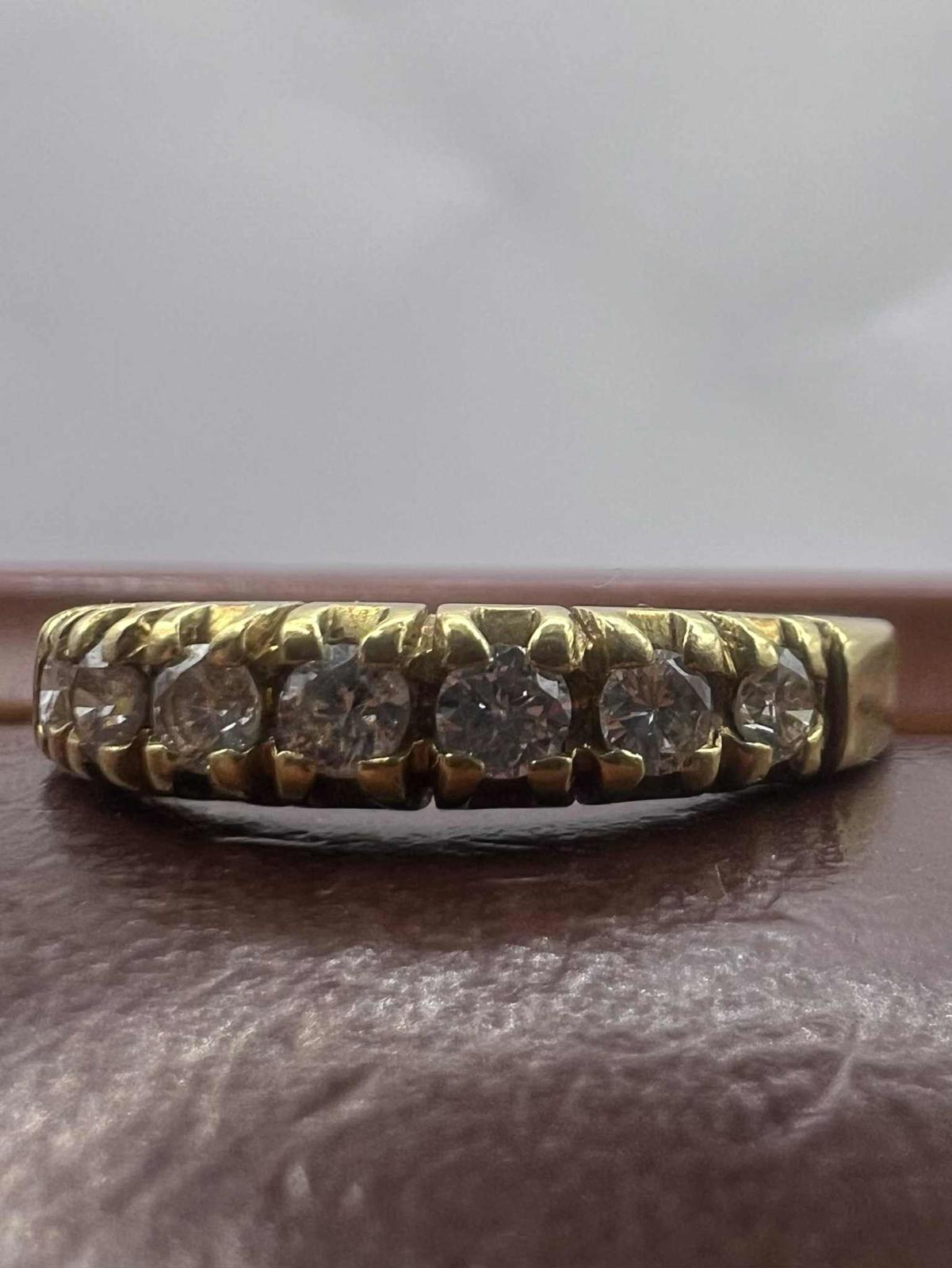 Quality 18ct Yellow Gold 0.42ct Diamond Set Ring • 3.71 Grams • Size - P