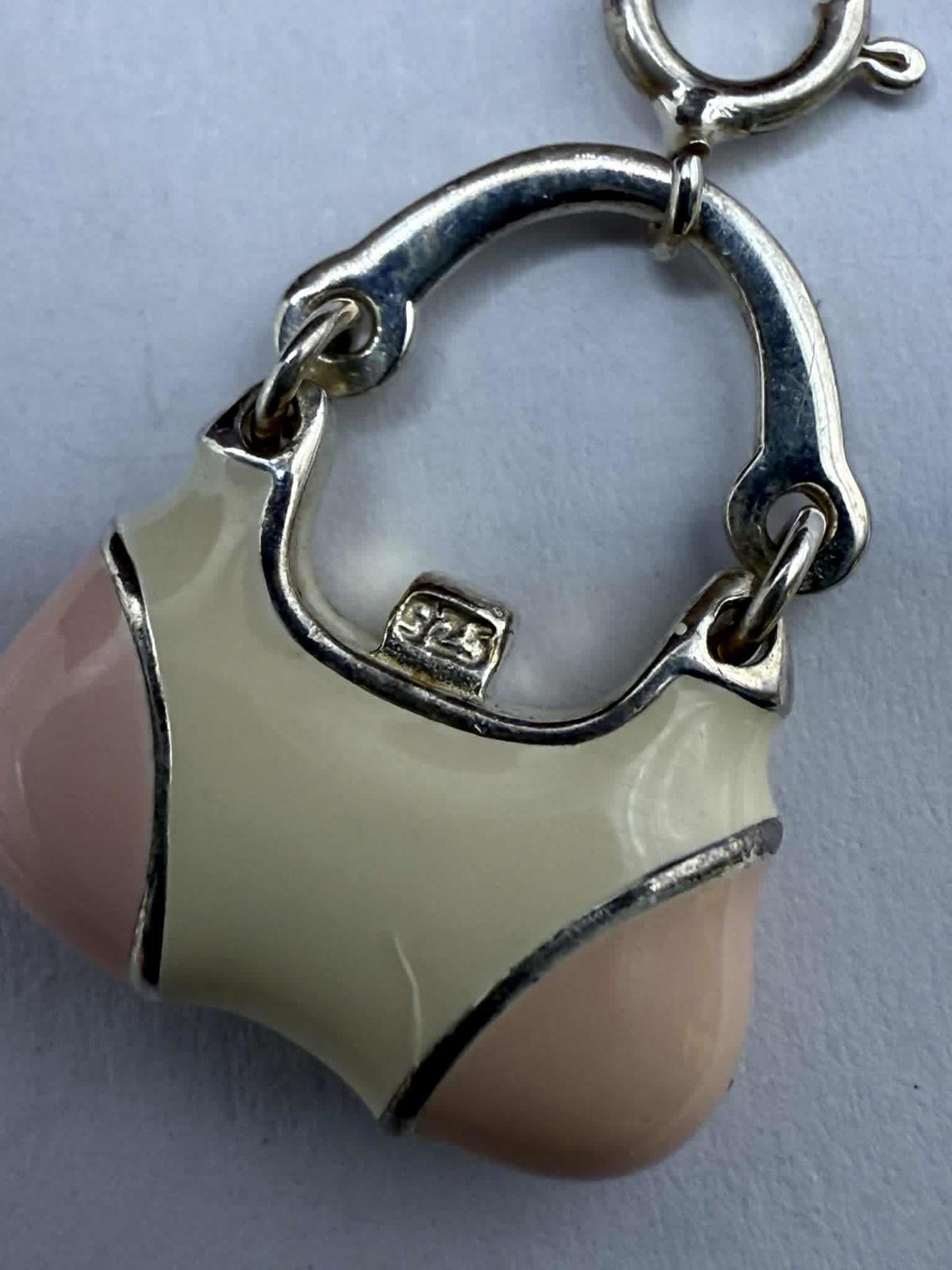 Quality 925 Sterling Silver Hand Bag Charm • 5.73 Grams
