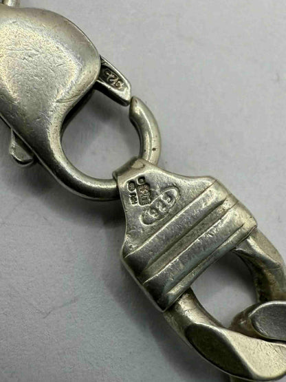 Quality 925 Sterling Silver Curb Bracelet • 25.04 Grams • 8 Inch