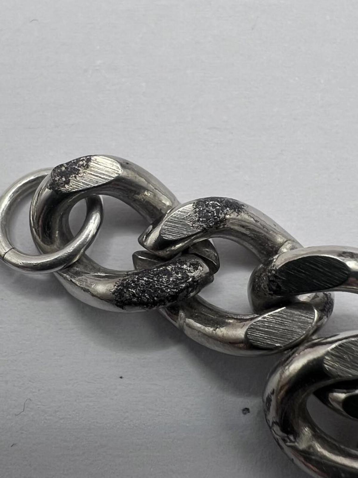 Quality 925 Sterling Silver Coin Curb Bracelet - 43.80 Grams
