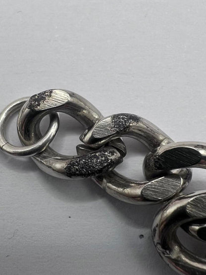 Quality 925 Sterling Silver Coin Curb Bracelet - 43.80 Grams