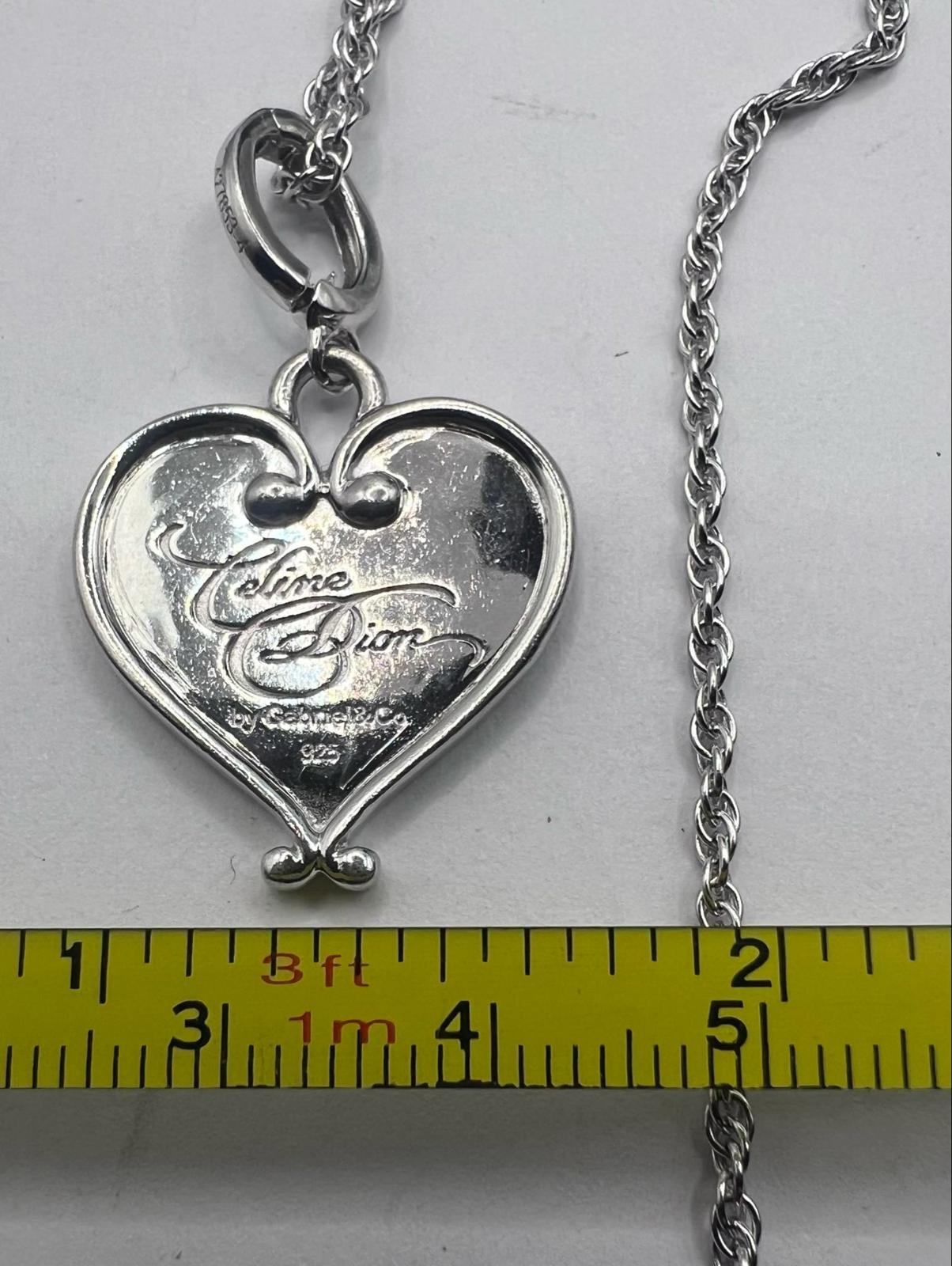 Quality 925 Sterling Silver Heart Pendant & Chain Set - 10.18 Grams