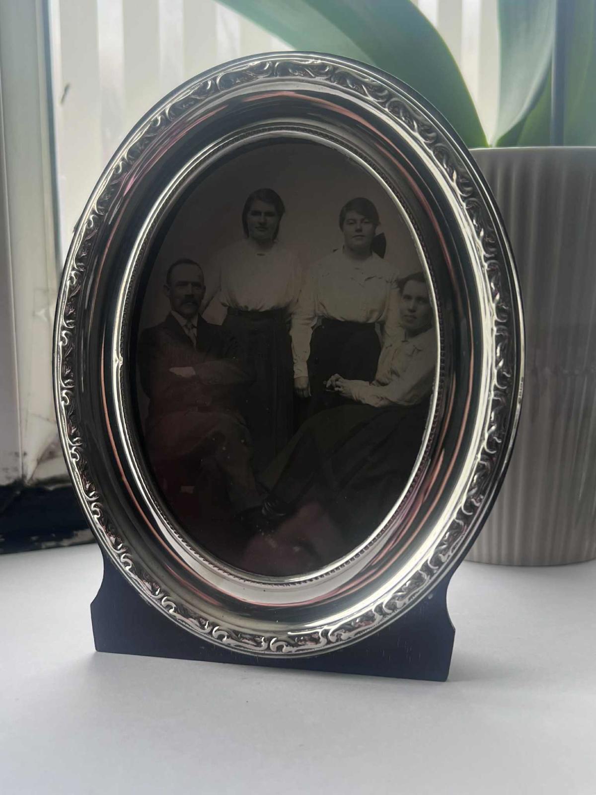 Quality Silver Trimmed Wooden Frame & Hidden Gospel Of Saint John