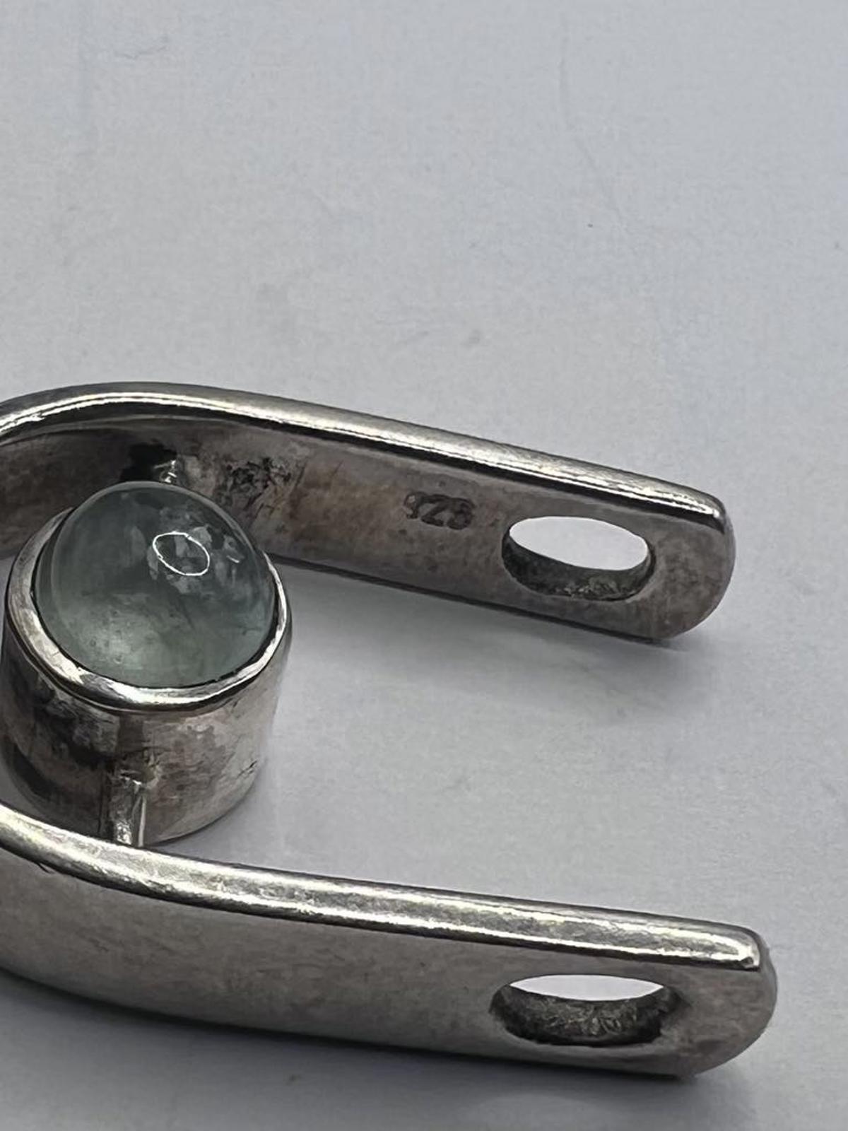 Quality 925 Sterling Silver Stone Set Pendant - 10.00 Grams