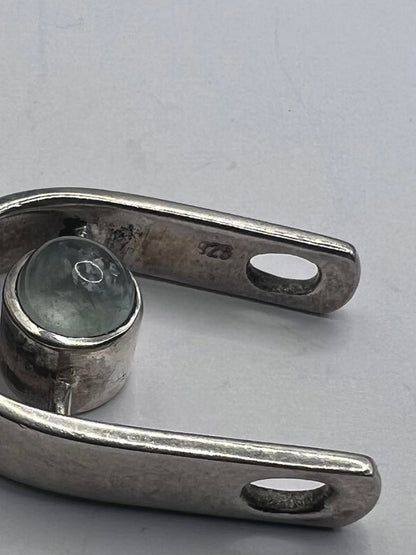 Quality 925 Sterling Silver Stone Set Pendant - 10.00 Grams