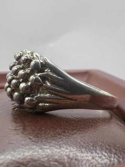 Quality 925 Sterling Silver Keeper Ring • 6.16 Grams • Size - P