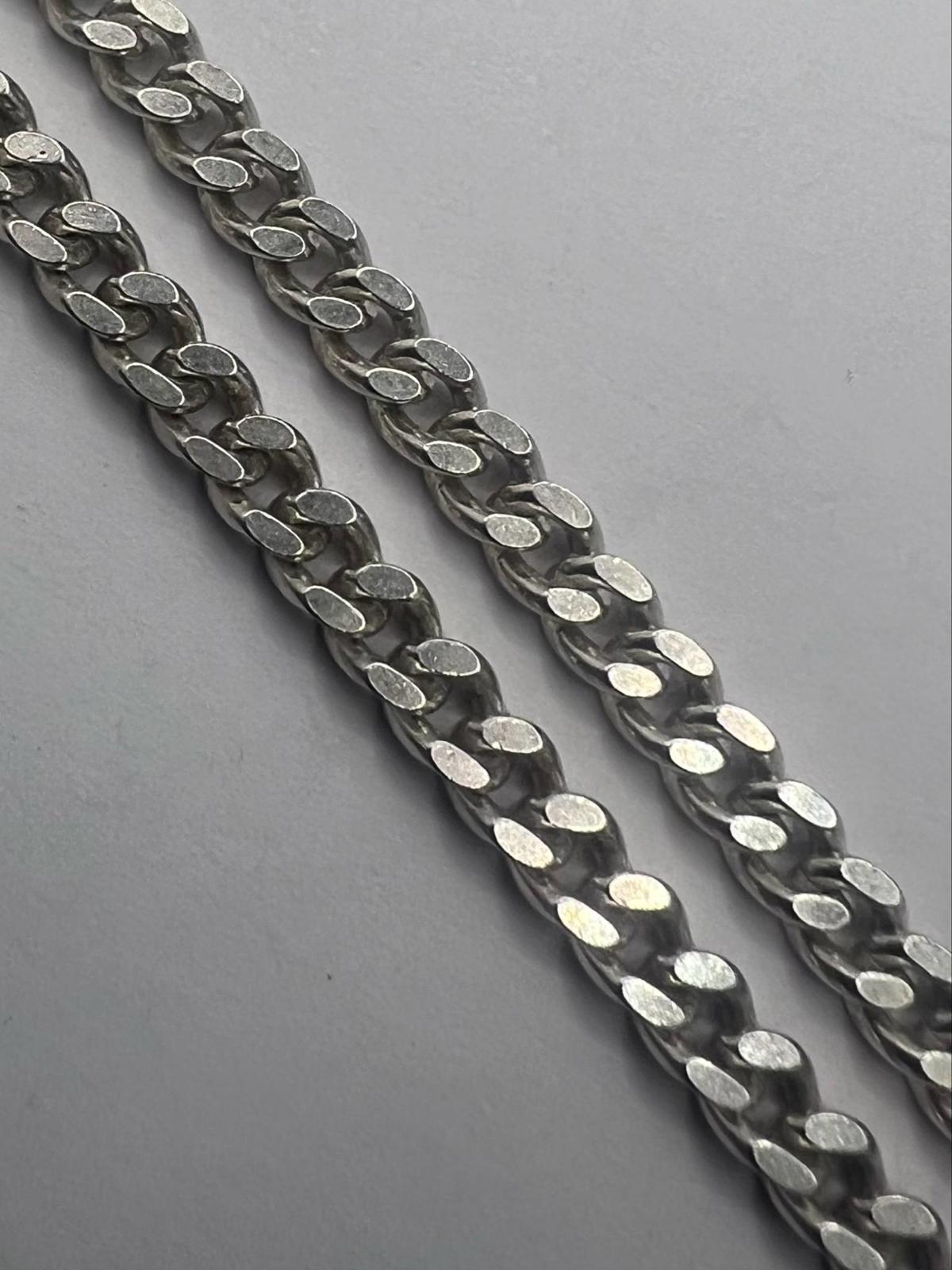 Quality 925 Sterling Silver Curb Chain - 22.23 Grams - 28"