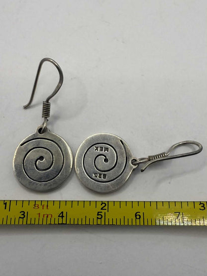 Quality 925 Sterling Silver Mexican Dangle Earrings • 8.51 Grams
