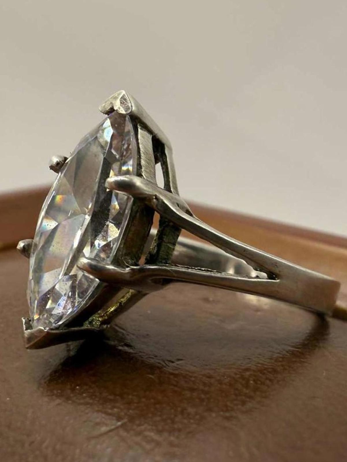Quality 925 Sterling Silver Stone Set Ring • Size - N • 3.61 Grams