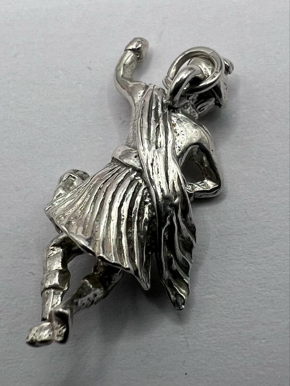 Quality 925 Sterling Silver Scottish Man Charm - 5.08 Grams